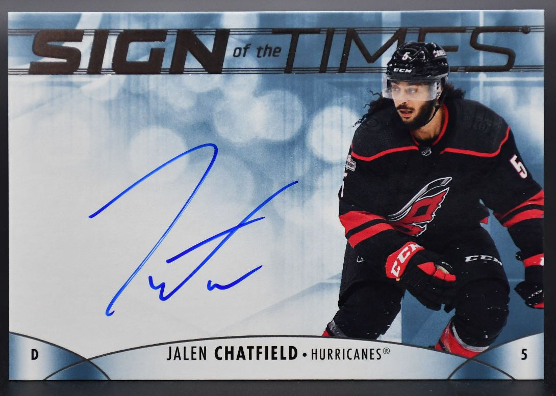2023-24 SP Authentic Jalen Chatfield SOTT-CH Carolina Hurricanes Auto