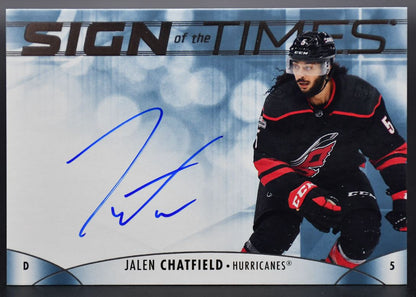 2023-24 SP Authentic Jalen Chatfield SOTT-CH Carolina Hurricanes Auto