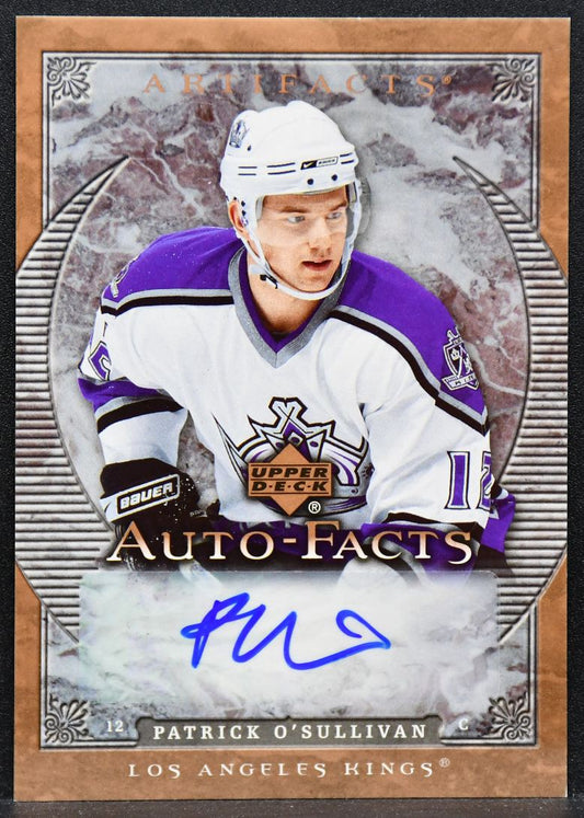 2007-08 Upper Deck Artifacts Auto-Facts Patrick O'Sullivan AF-PO Kings Auto 6443
