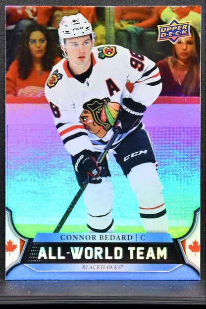 2025-26 UD Extended Series All World Team Connor Bedard AWT-12 Blackhawks 8969