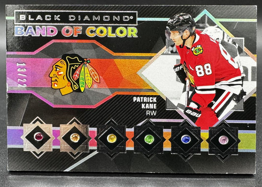 2022-23 UD Black Diamond Band of Color 6 Patrick Kane Chicago Blackhawks /22