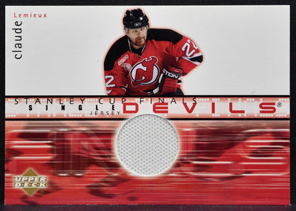 2002-03 Upper Deck Stanley Cup Final Jersey Claude Lemieux Devils Jersey 5710
