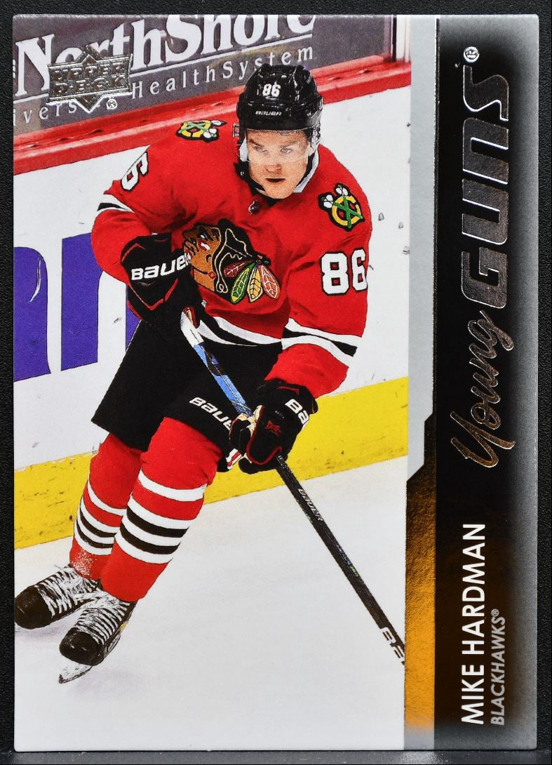 2021-22 Upper Deck Series 1 Young Guns Mike Hardman Chicago Blackhawks RC 1587