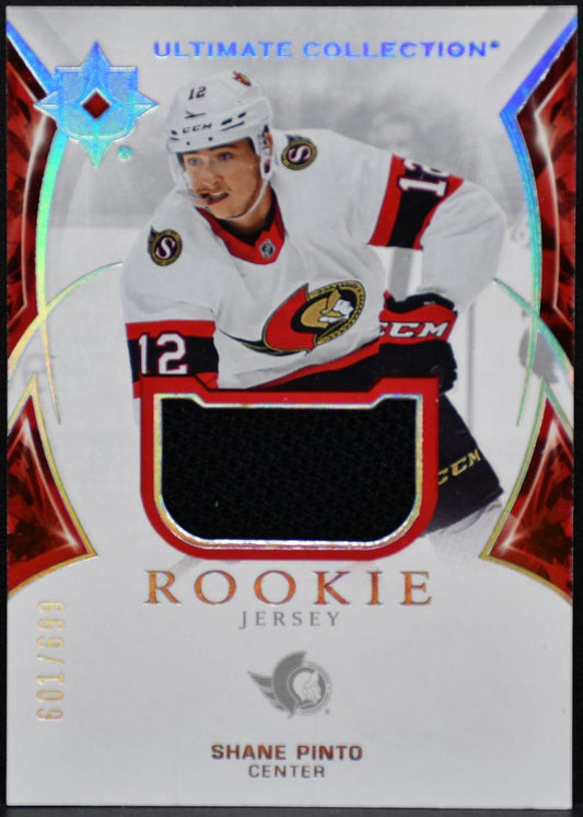 2021-22 UD Ultimate Collection Rookies Pinto Ottawa Senators RC /699 Jersey 5539