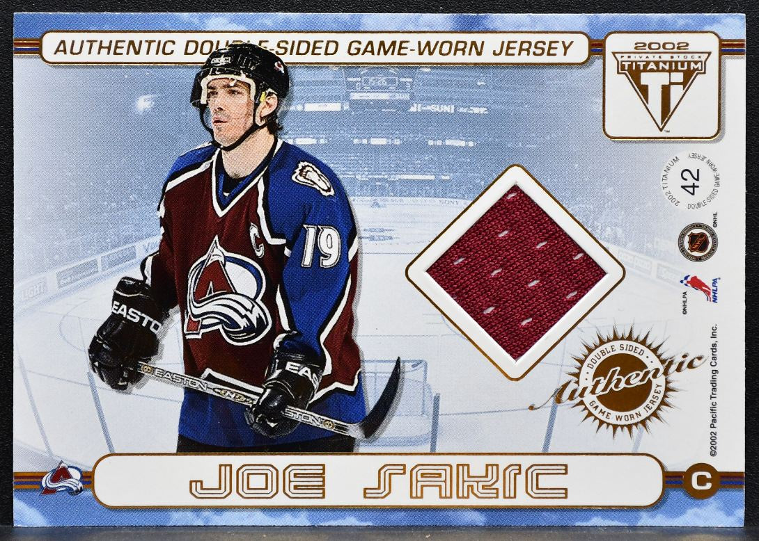 2001-02 Pacific Private Stock Titanium Double-Sideds Sundin/Sakic Jersey 2264