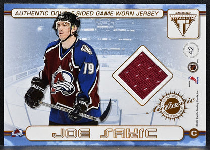 2001-02 Pacific Private Stock Titanium Double-Sideds Sundin/Sakic Jersey 2264