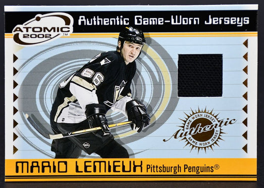 2001-02 Pacific Atomic Jerseys Mario Lemieux 45 Jersey