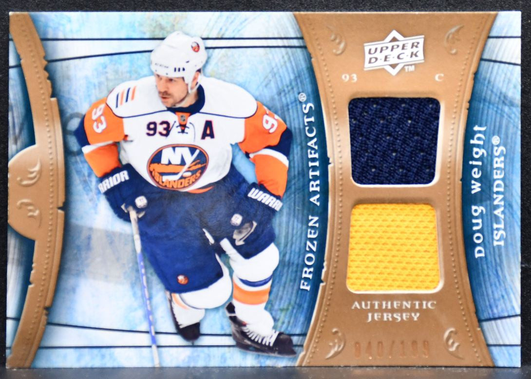 2009-10 UD Artifacts Frozen Jersey Doug Weight Islanders 040/199 Jersey 5740