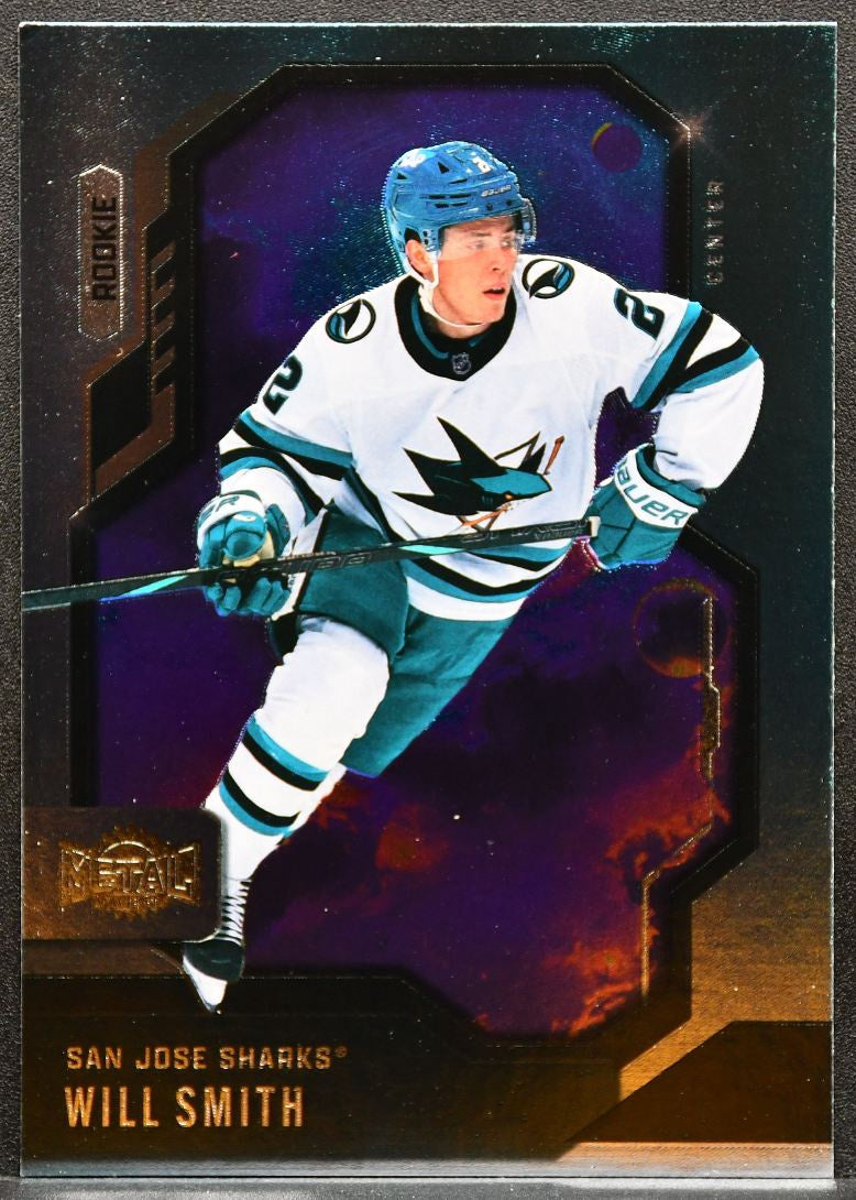 2024-25 SkyBox Metal Universe Rookie Will Smith 143 San Jose Sharks RC 4315