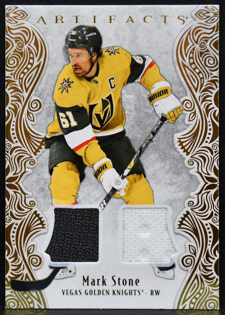 2025-26 UD Artifacts Gold Material Stone 31 Golden Knights 223/299 Jersey 3107