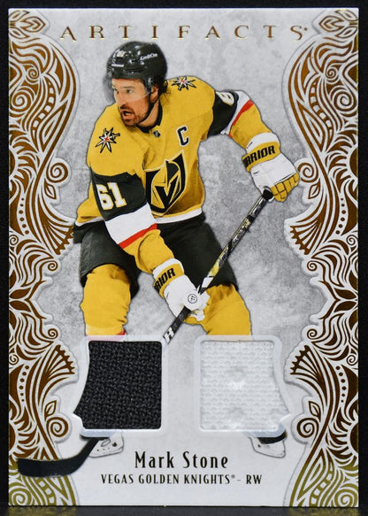 2025-26 UD Artifacts Gold Material Stone 31 Golden Knights 223/299 Jersey 3107