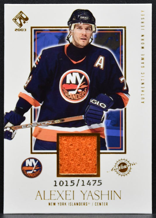2002-03 Pacific Private Stock Reserve Alexei Yashin Islanders /1475 Jersey 2915