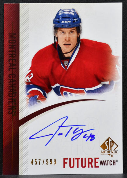 2010-11 SP Authentic Future Watch Auto J.T. Wyman Canadiens RC Auto 457/999 7516