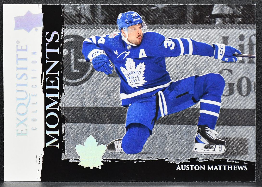 24-25 UD Exquisite Collection Moments Auston Matthews M-AM Maple Leafs 29/99 7566