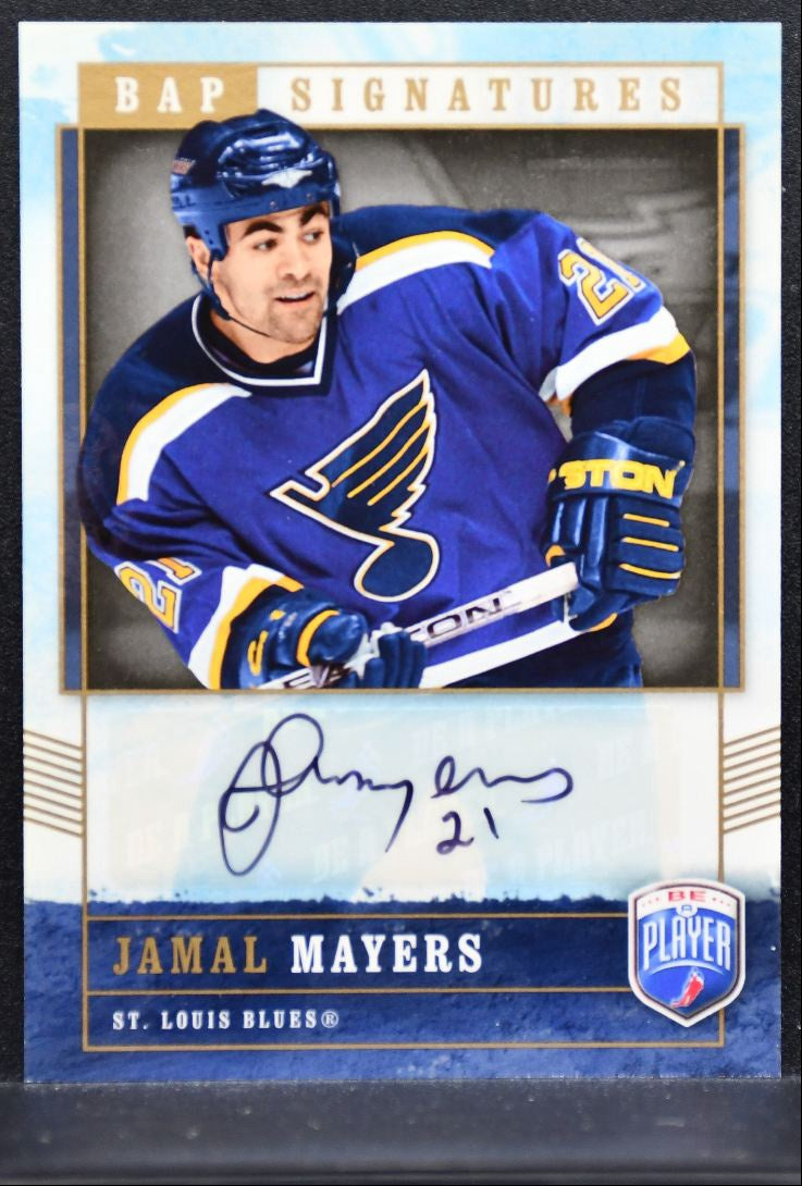 2006-07 Upper Deck Be a Player Signatures Jamal Mayers St. Louis Blues Auto 2868