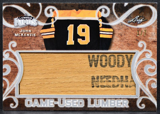 2017-18 Leaf Lumber Kings Game-Used Lumber John McKenzie GUL-21 1/7 Stick 9279