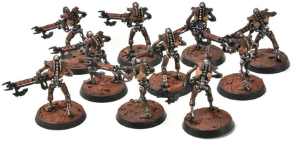 NECRONS 10 Necron Warriors #1 WELL PAINTED Warhammer 40K 6747