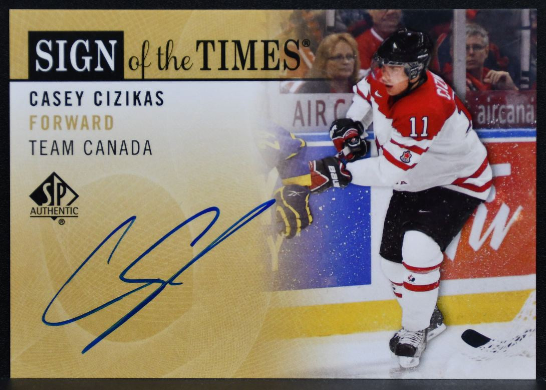 2012-13 SP Authentic Sign of the Times Cizikas SOT-CC Team Canada Auto 7488