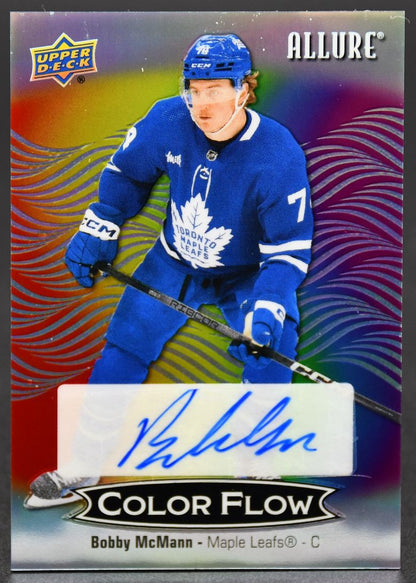 2024-25 UD Allure Bobby McMann CFA-BM Toronto Maple Leafs Auto