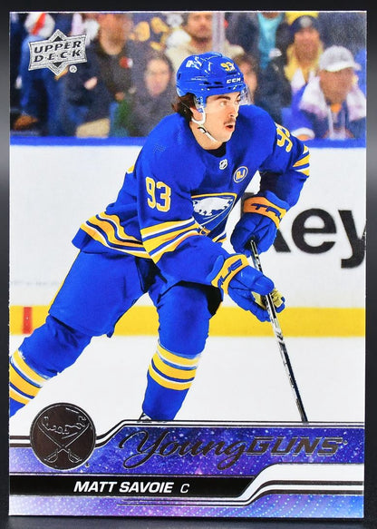 2023-24 UD Extended Series Matt Savoie 729 Buffalo Sabres