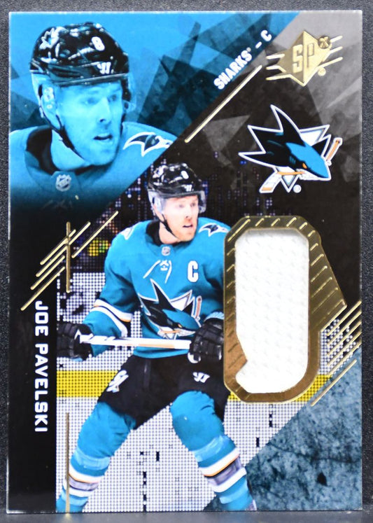 2017-18 SPx Material Jersey Joe Pavelski 17 San Jose Sharks Jersey 4767
