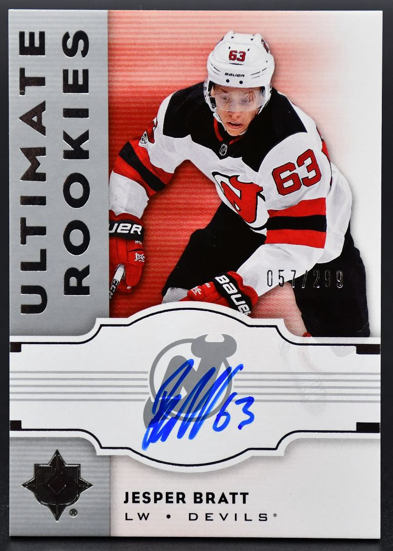 2017-18 UD Ultimate Collection 2007-08 Retro RC Auto Bratt Devils RC Auto /299