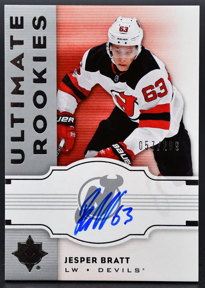 2017-18 UD Ultimate Collection 2007-08 Retro RC Auto Bratt Devils RC Auto /299
