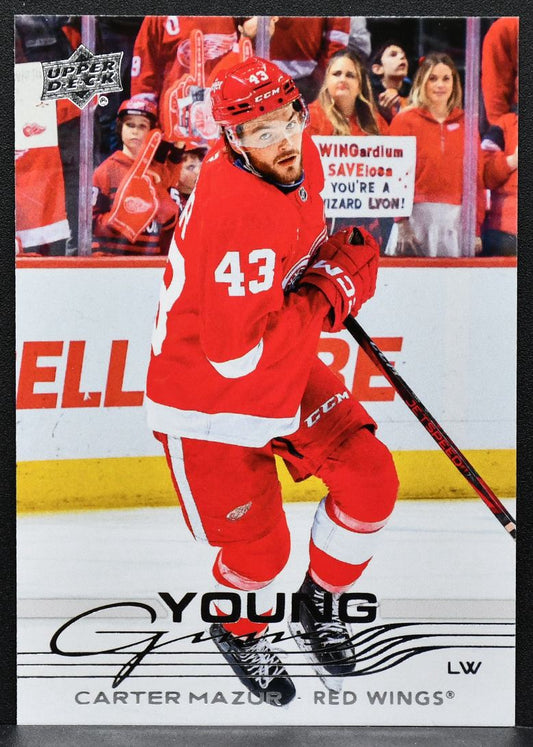 2025-26 Upper Deck Series 1 Young Guns Carter Mazur 204 RC 7718