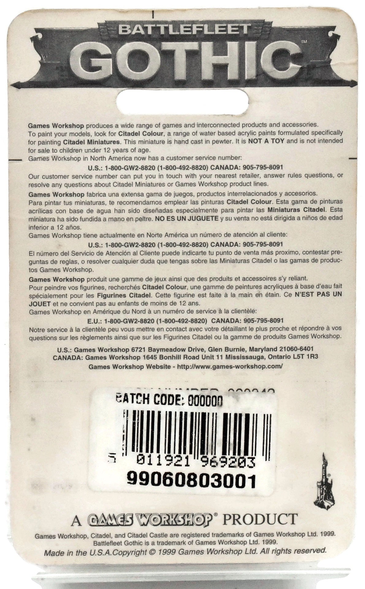 Battlefleet Gothic - Ork Kill Kroozer #1 METAL Warhammer 40K Blister