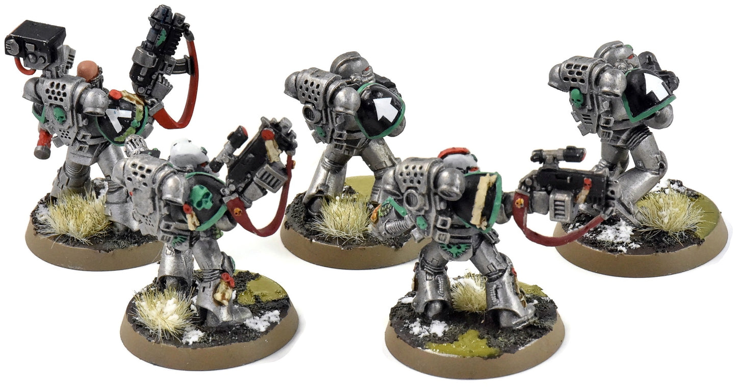 SPACE MARINES 5 Tactical Marines #3 some METAL WELL PAINTED Sternguard