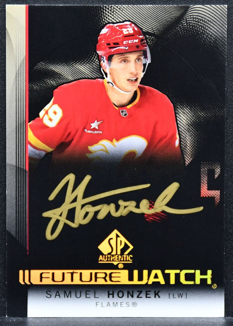 2024-25 SP Authentic Future Watch Black Auto Samuel Honzek 166 RC Auto
