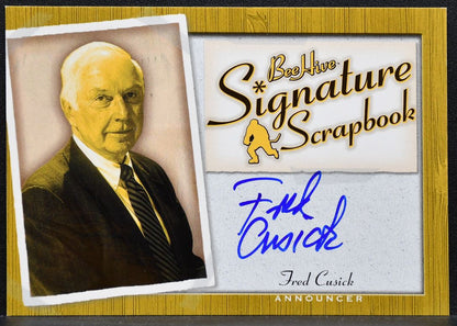2005-06 Upper Deck Beehive Signature Scrapbook Fred Cusick SS-FC Auto 8896