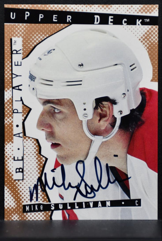 1995-96 Upper Deck Be a Player Auto Mike Sullivan 75 Calgary Flames Auto 2837