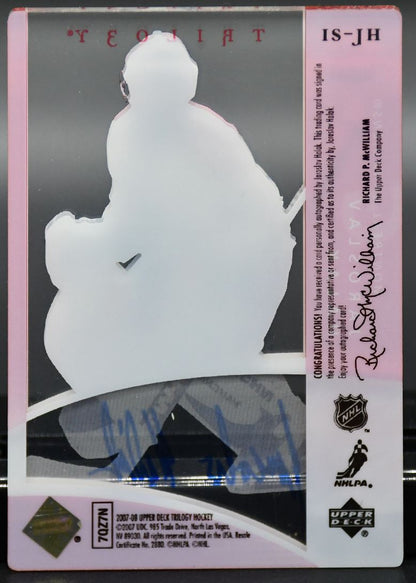 2007-08 UD Trilogy Ice Scripts Jaroslav Halak IS-JH Auto