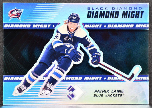 2021-22 UD Black Diamond Might Patrik Laine DM-PL Columbus Blue Jackets 70/99 6477