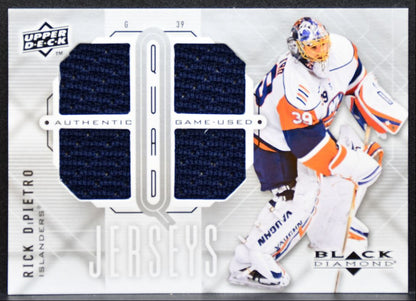 2009-10 UD Black Diamond Jerseys Quad Rick DiPietro QJ-RD Islanders Jersey 5258