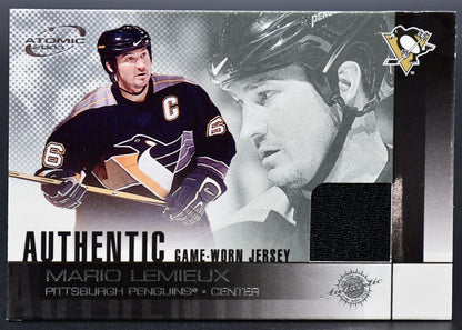 2002-03 Pacific Atomic Authentic Game-Worn Jersey Lemieux Penguins Jersey