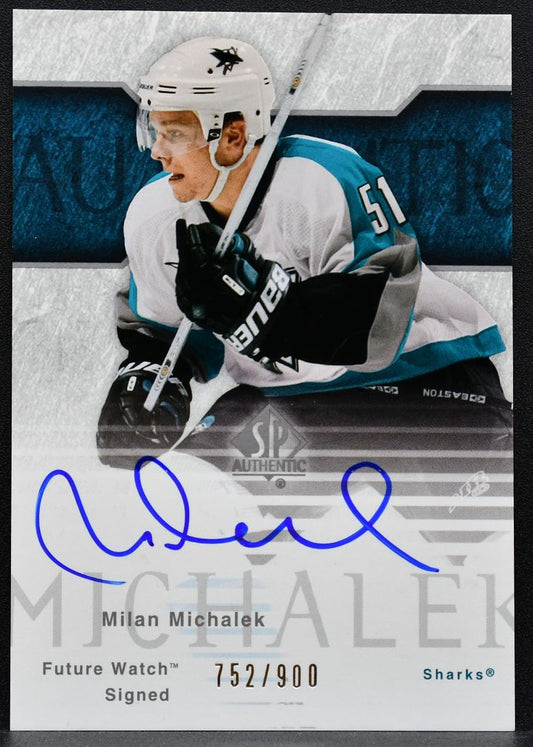 2003-04 SP Authentic Future Watch Auto Milan Michalek RC Auto 752/900 0604