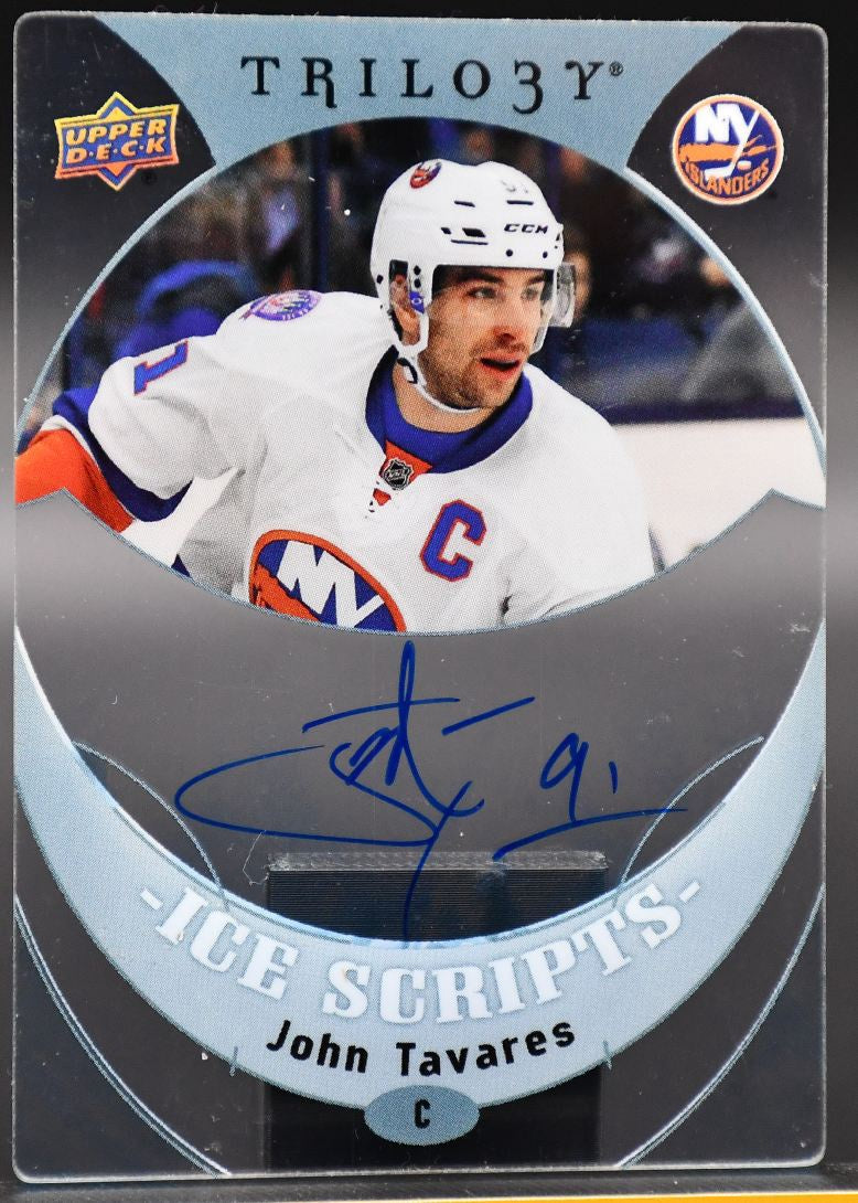 2015-16 UD Trilogy John Tavares IS-JT New York Islanders Auto