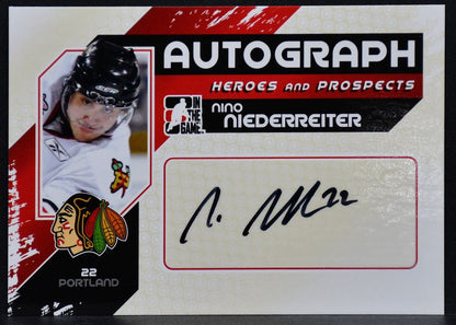 2011-12 In The Game Heroes & ProspectsAutographs Nino Niederreiter A-NN Auto