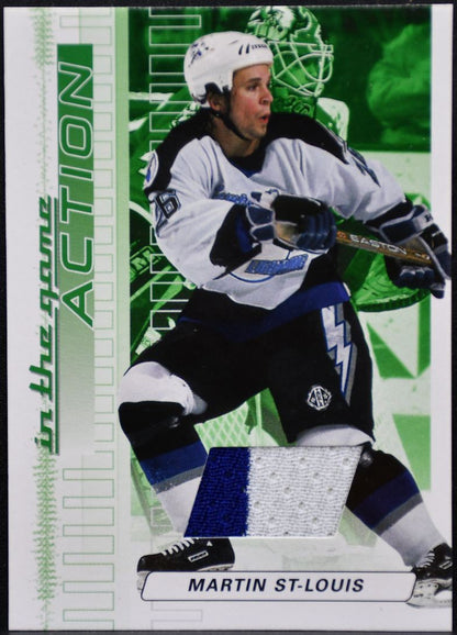 2003-04 ITG Action Jerseys Emerald Martin St. Louis Lightning Jersey 9096