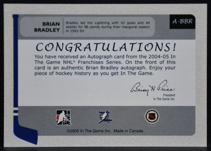 2004-05 In the Game Franchises US East Edition Bradley A-BBR Lightning Auto 9598