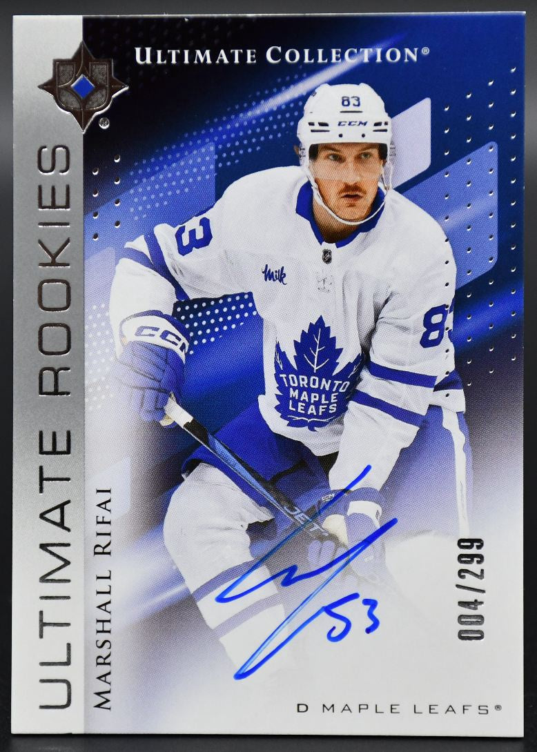 2024-25 UD Ultimate Collection Marshall Rifai Toronto Maple Leafs RC Auto /299