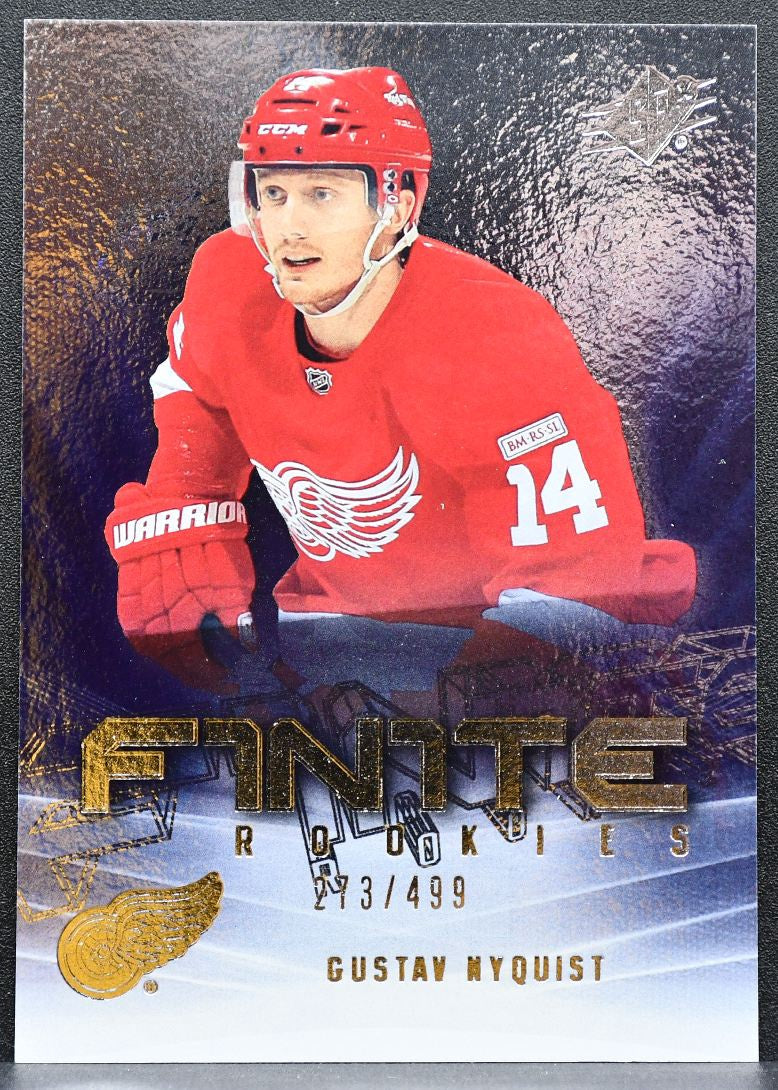 2011-12 SPx Finite Rookies Gustav Nyquist F11 Detroit Red Wings RC 273/499 0528