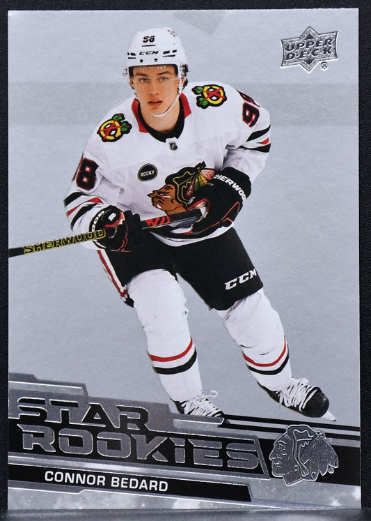 2023-24 Upper Deck Star Rookies Box Set Connor Bedard 1 Chicago Blackhawks RC 8525