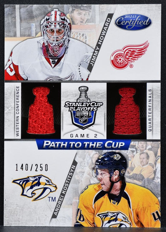 2012-13 Panini Certified Path to the Cup Howard / Kostitsyn Jersey 9907