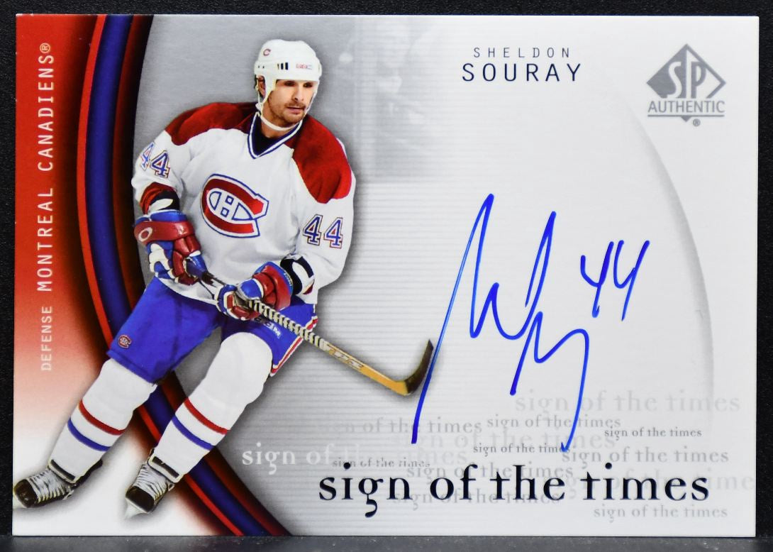 2005-06 SP Authentic Sign of the Times Sheldon Souray Auto 6013