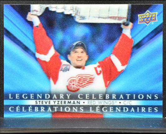 2023-24 UD Tim Hortons Legends Legendary Celebrations Steve Yzerman Wings 9940