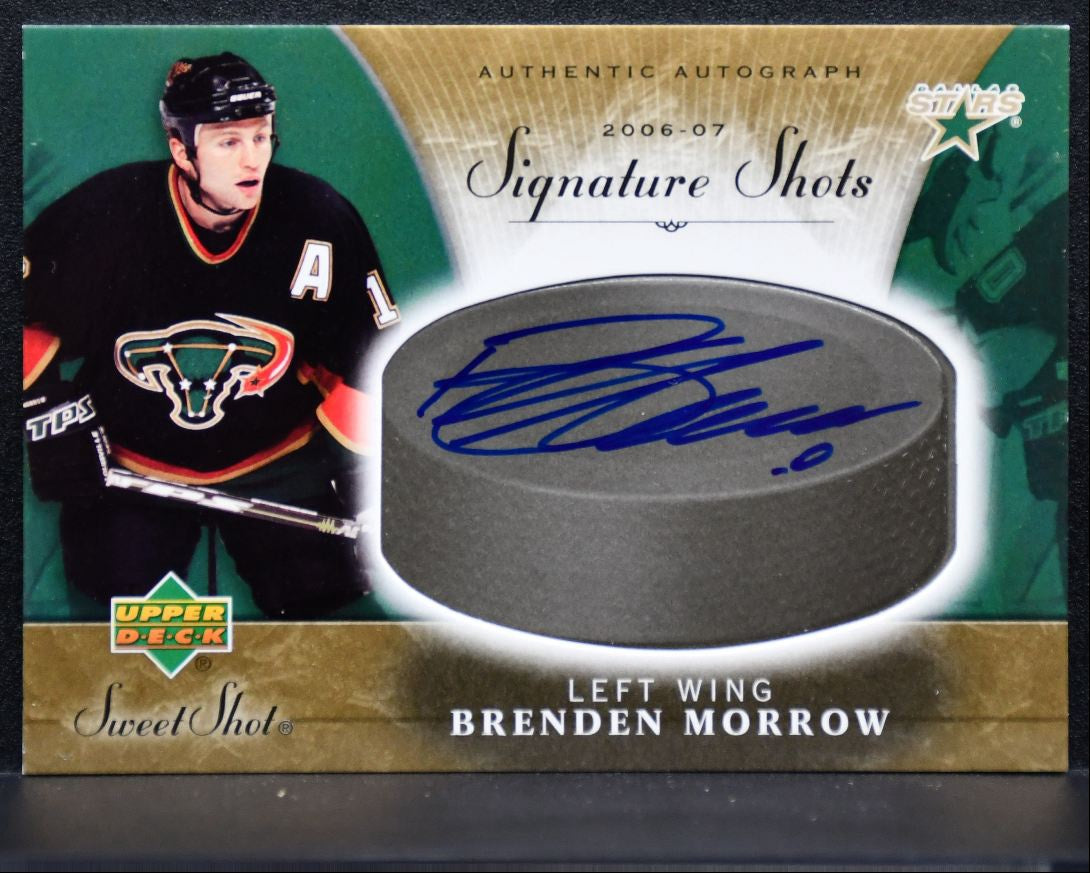 2006-07 Upper Deck Sweet Shot Signature Shots Brenden Morrow Stars Auto 9694