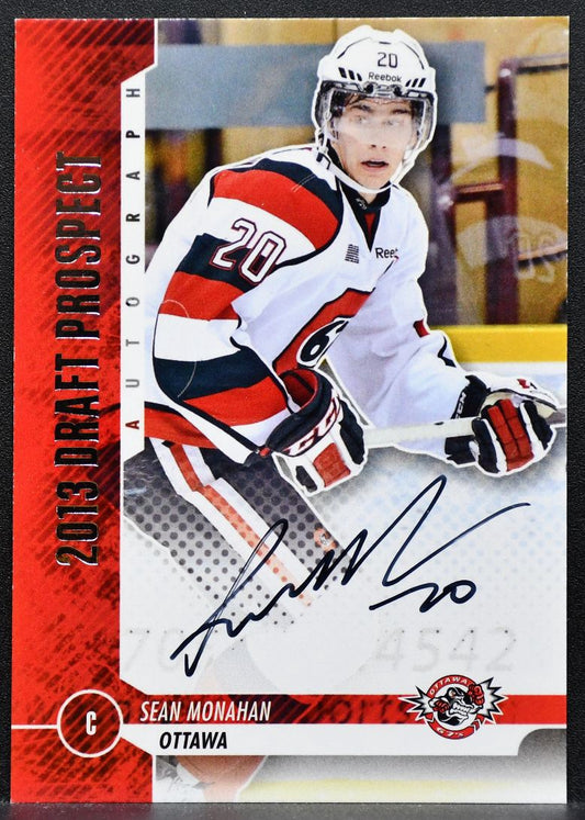 2013-14 In The Game 2013 Draft Series Prospect Autos Silver Monahan Auto 0705